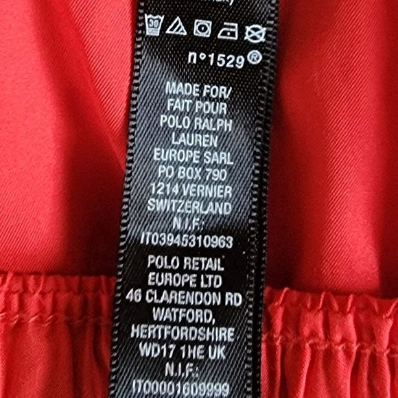 Ralph Lauren RLX Lined Swim Trunks, Red, Size XL, Pre-owned - Picture 11 of 11